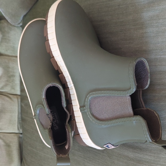 Sperry Torrent Chelsea Rain Boots Green - Picture 5 of 8